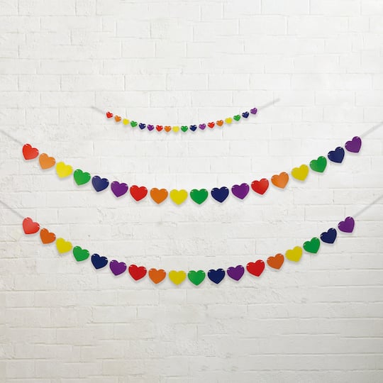 Heart Paper Banners, 3ct. by Celebrate It™